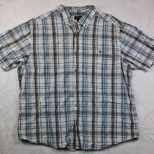 Wolverine Short Sleeve Plaid Button Down Shirt